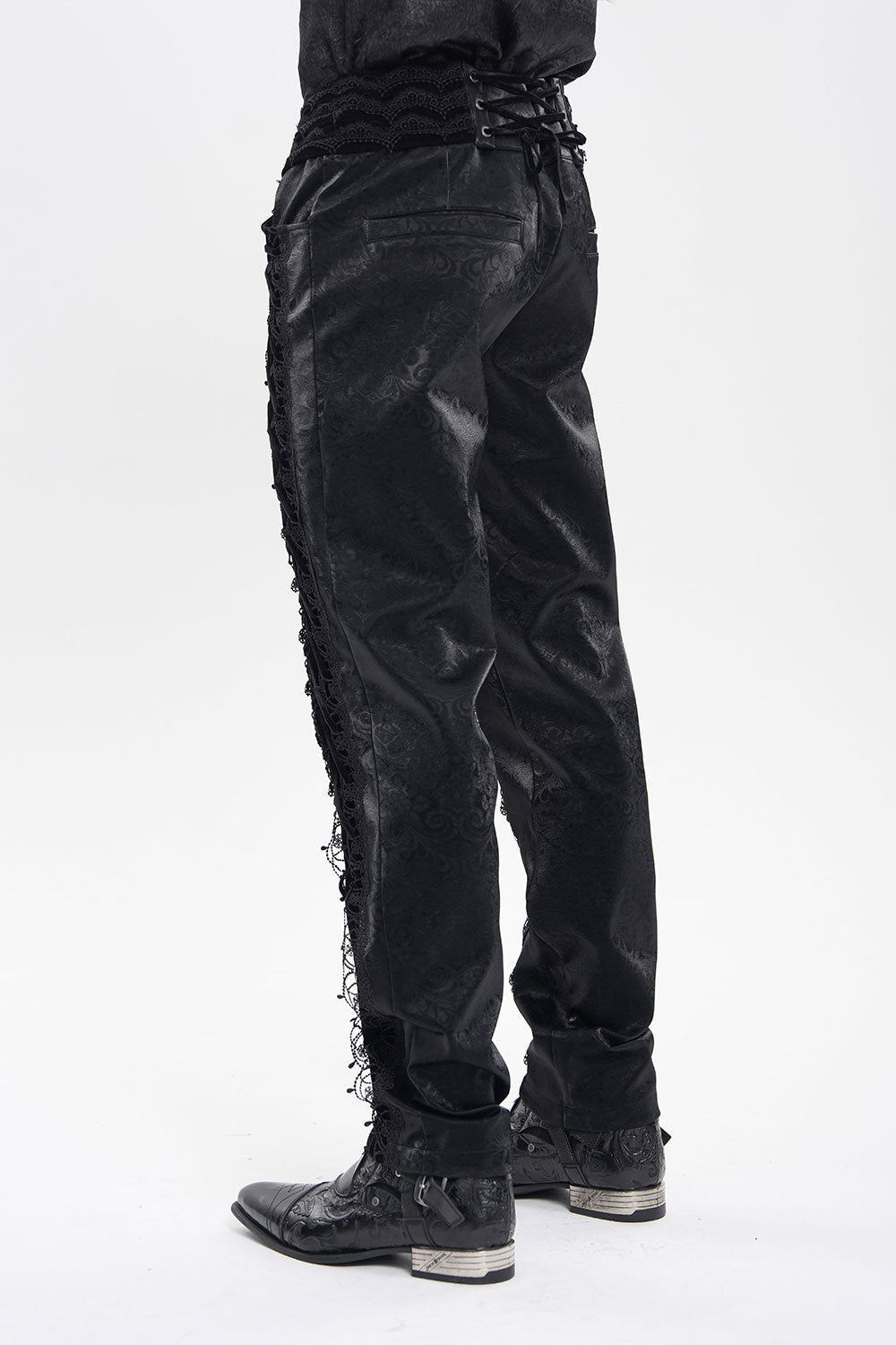 Corset waist mens pants