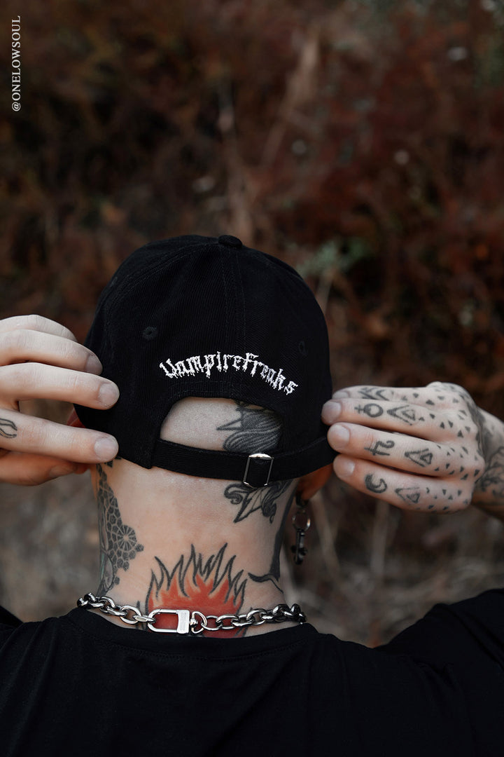 Skull Drip Pierced Baseball Cap