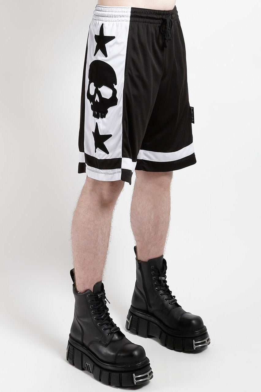 mens punk baggy shorts