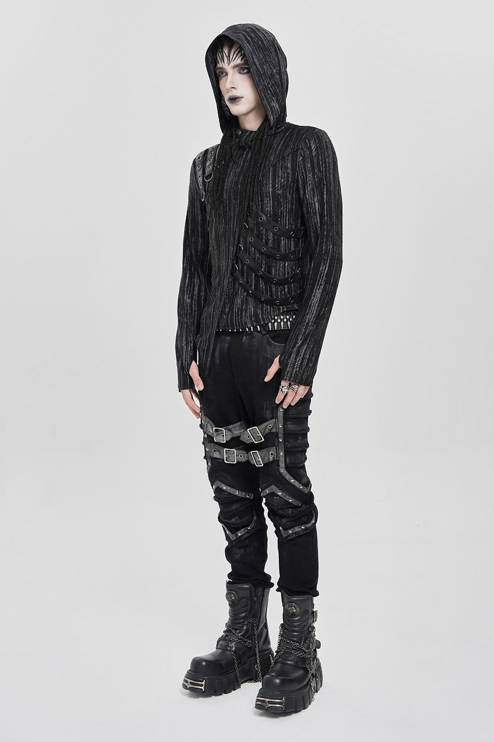 long sleeve mens cybergoth shirt