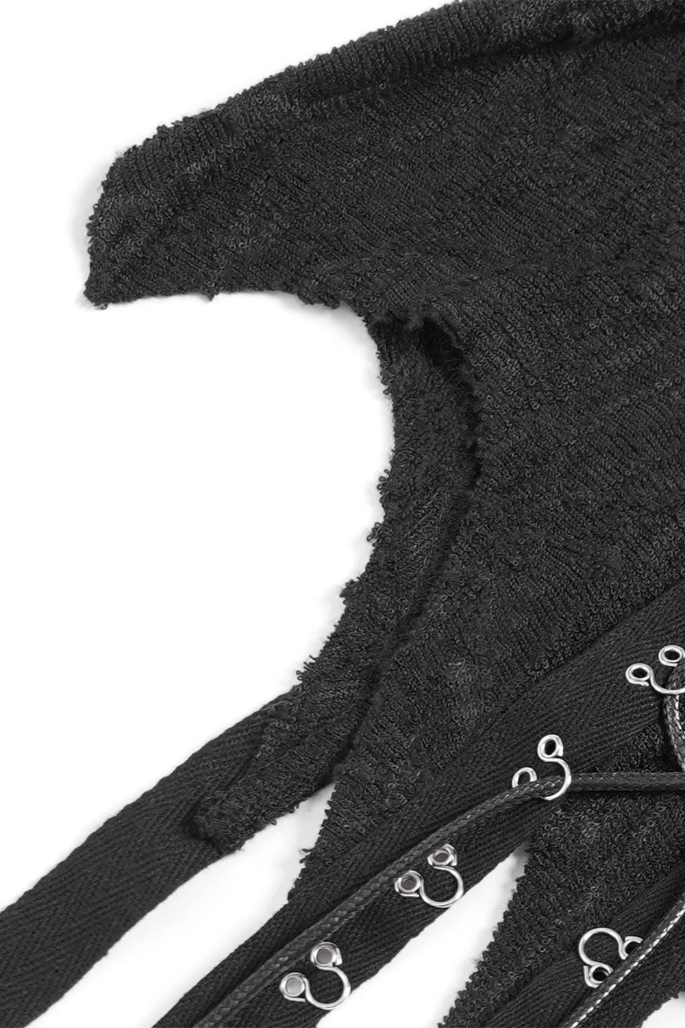 mens long sleeve cybergoth shirt with asymmetric hem 