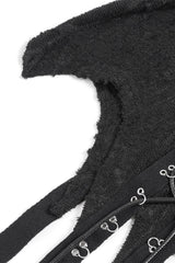 mens long sleeve cybergoth shirt with asymmetric hem 