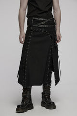 mens pierced punk kilt