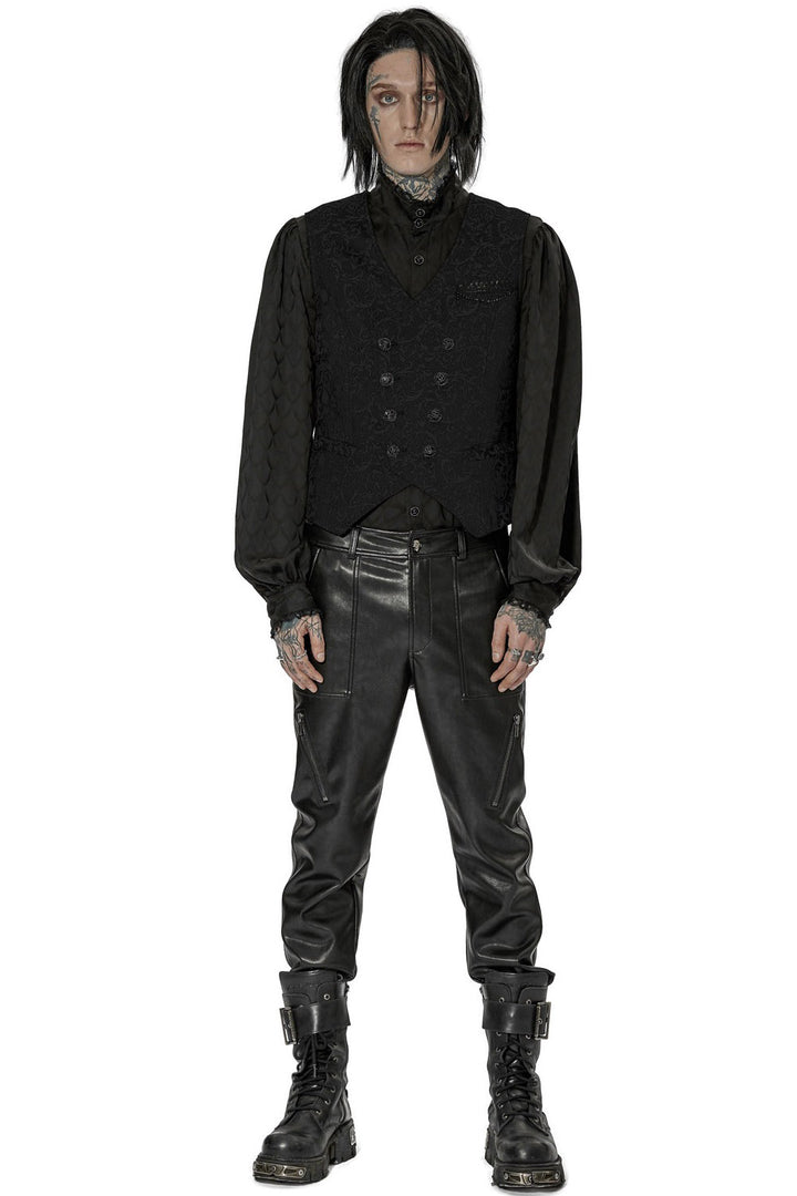 mens vintage goth inspired waistcoat