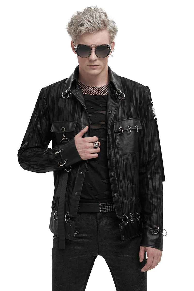 Pierced Leather Shacket