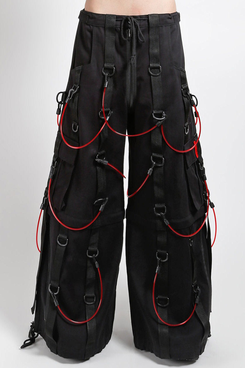 パンツ right? anarchism blood bondage pants Amazon.com: Prime Quality Men Gothic Red Bondage Pant