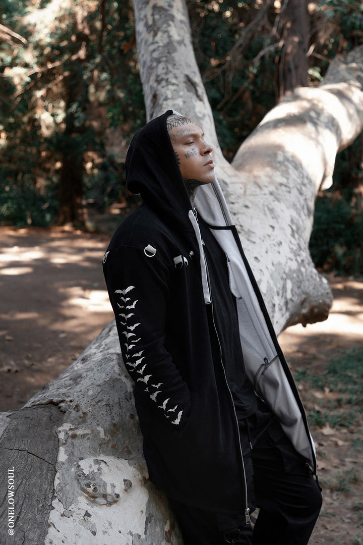 Split Mage Hoodie [Black/White]