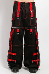 Tripp NYC X-Strap Zip Off Pants [BLACK/RED]