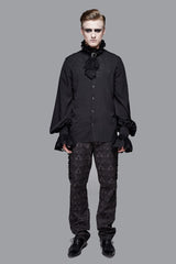 ruffled mens pirate goth shirt