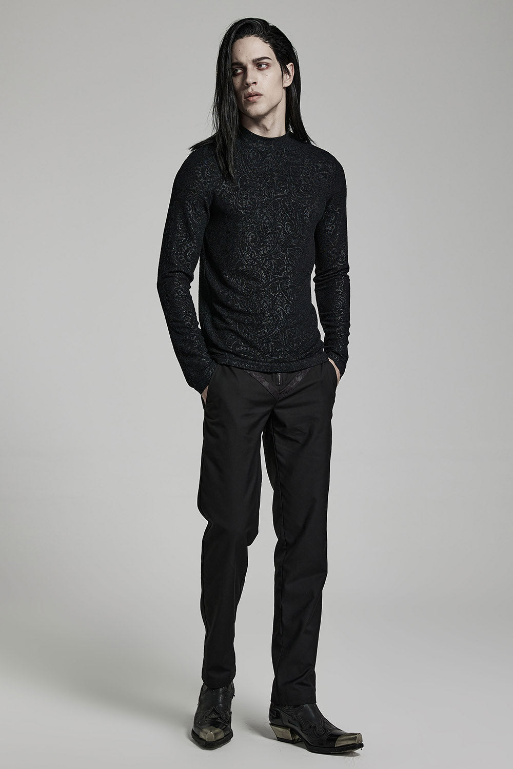 mens gothic damask shirt