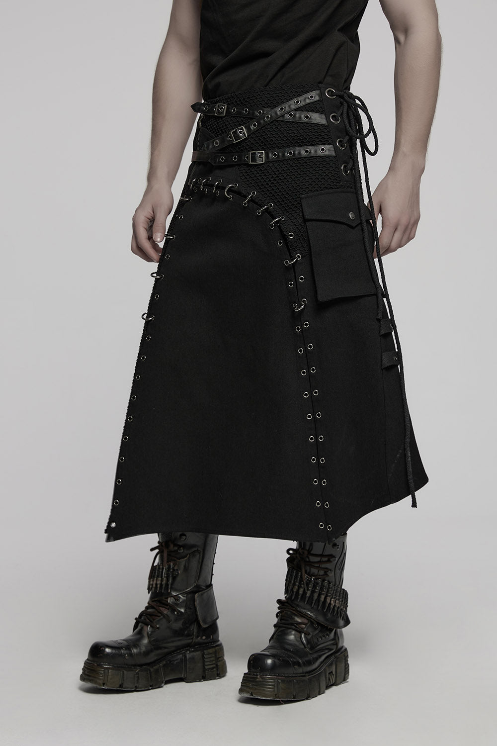 mens gothic kilt skirt