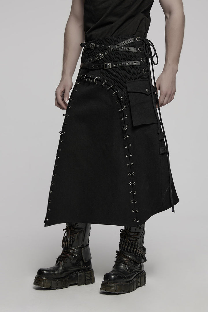 mens gothic kilt skirt