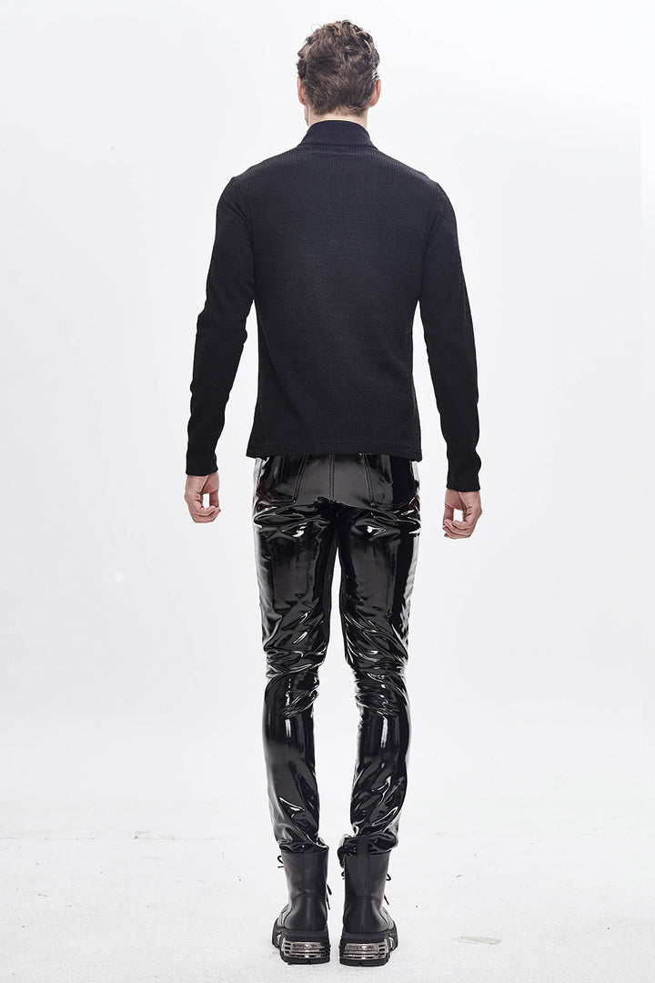 leather skinny jeans for men