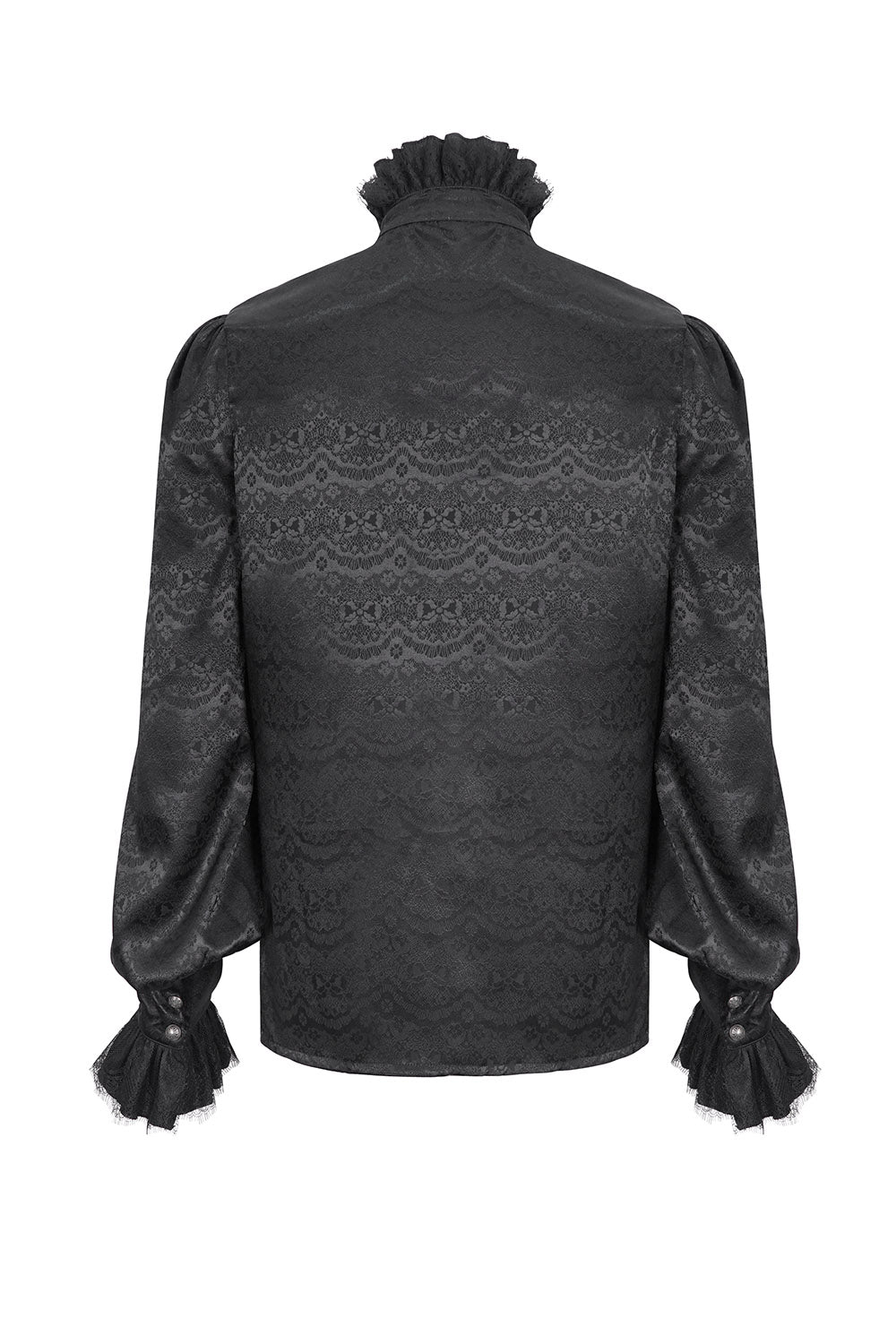 mens black long sleeve trad goth shirt