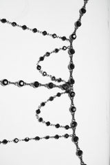 gothic beaded mermaid real shell chain harness