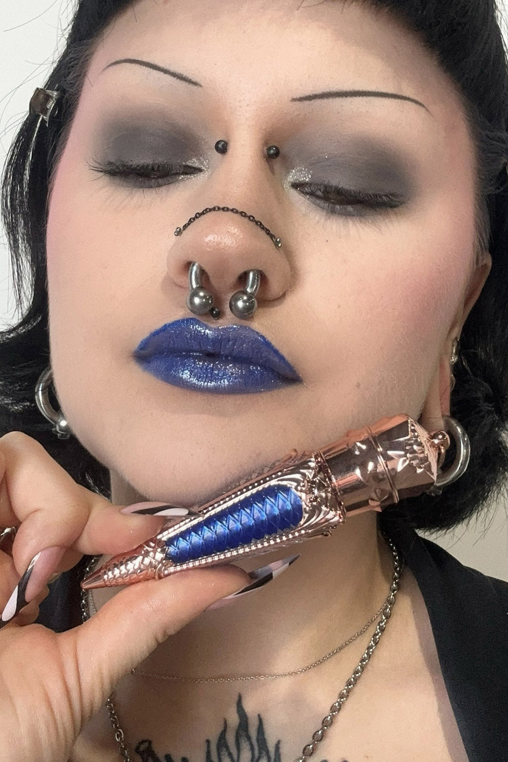 beautiful blue lip gloss by dropdead gorgeous