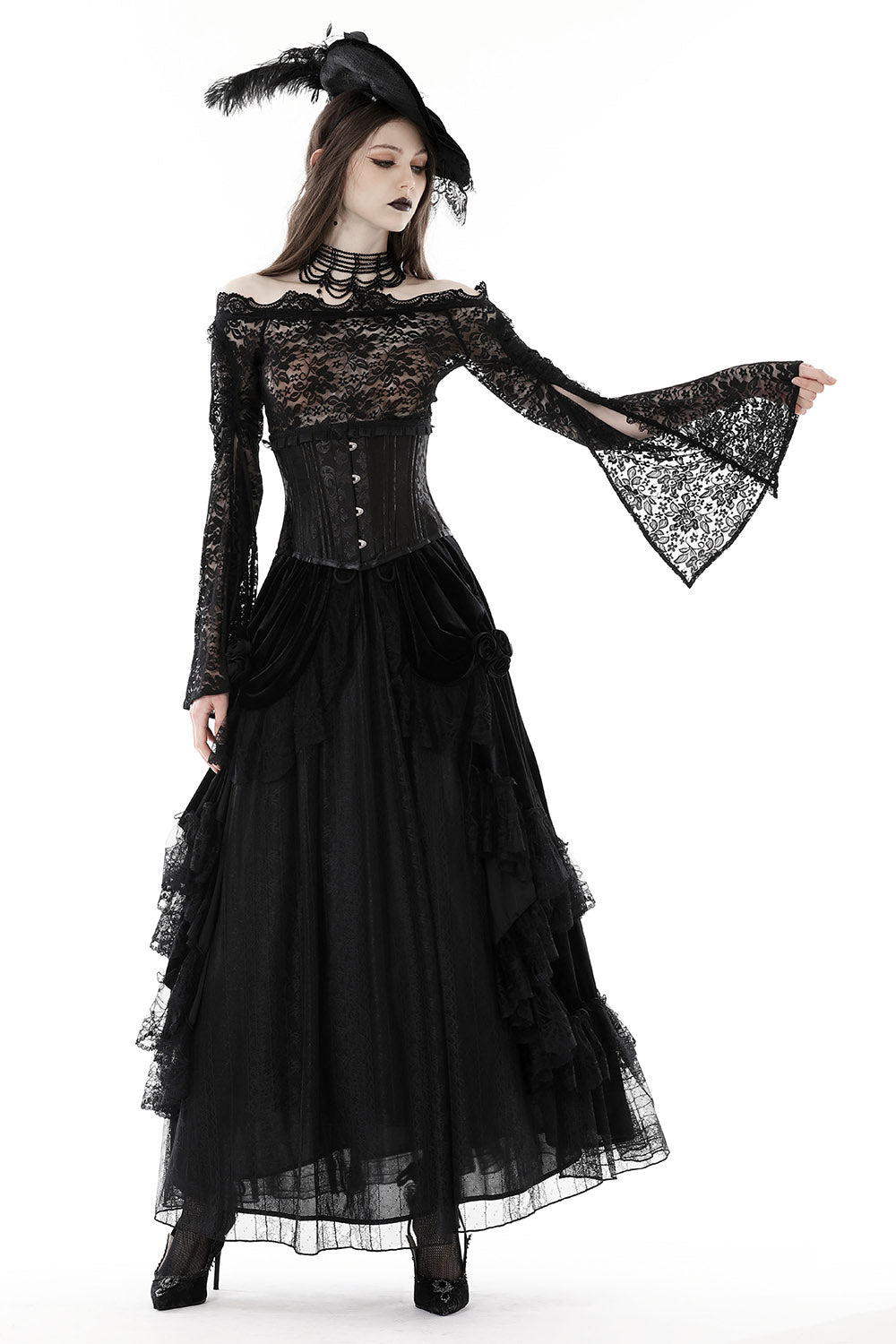 Morbida Mesh Lace Top