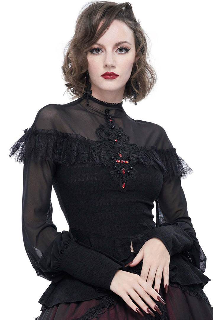 balloon sleeve gothic top