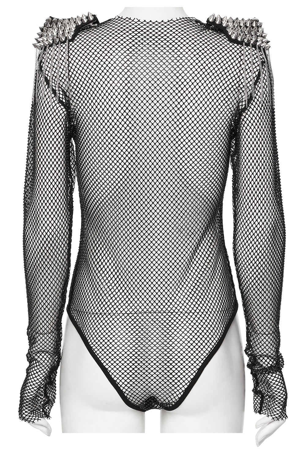 womens rave spiked shoulder bodysuit 