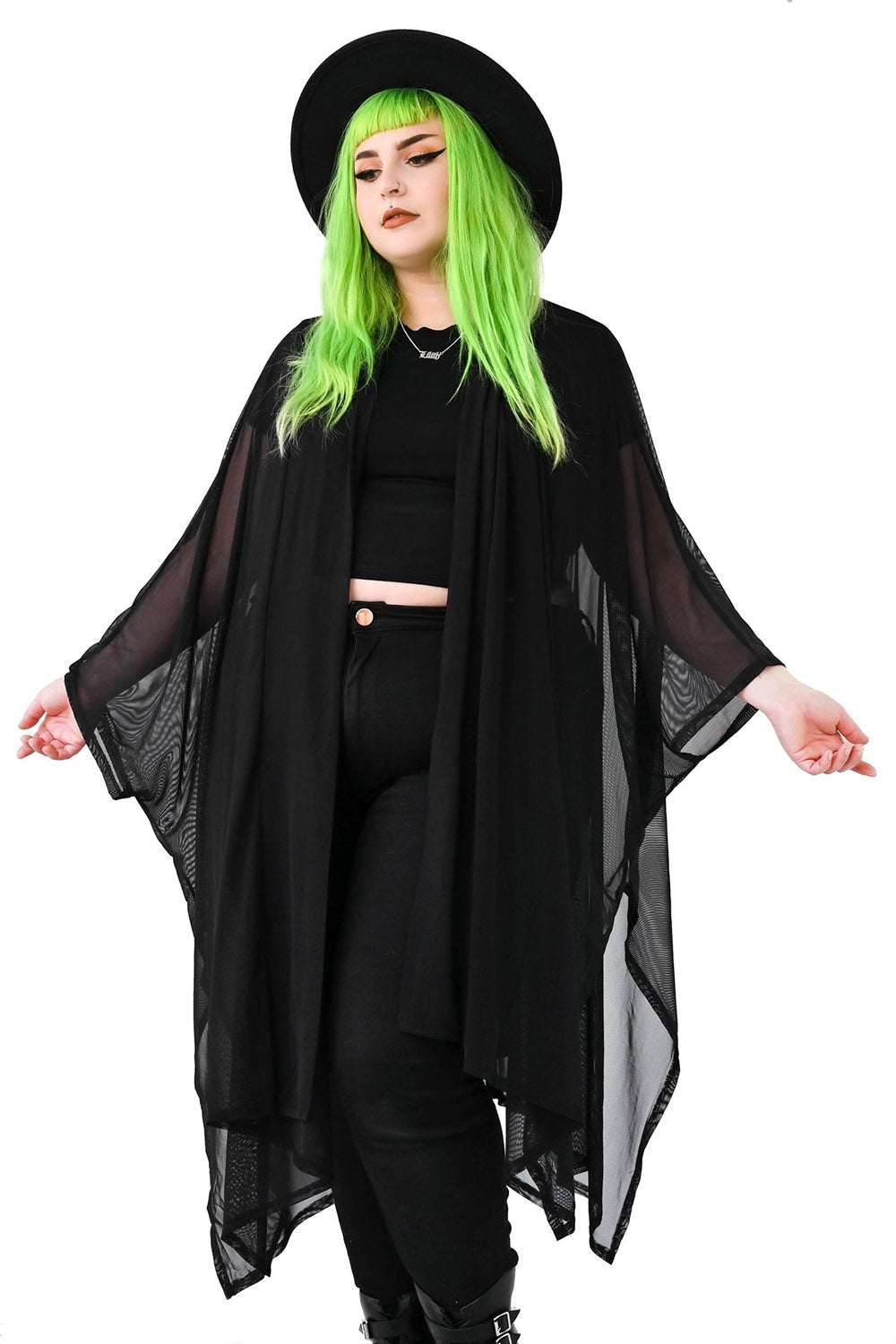 gothic mesh cloak by foxblood