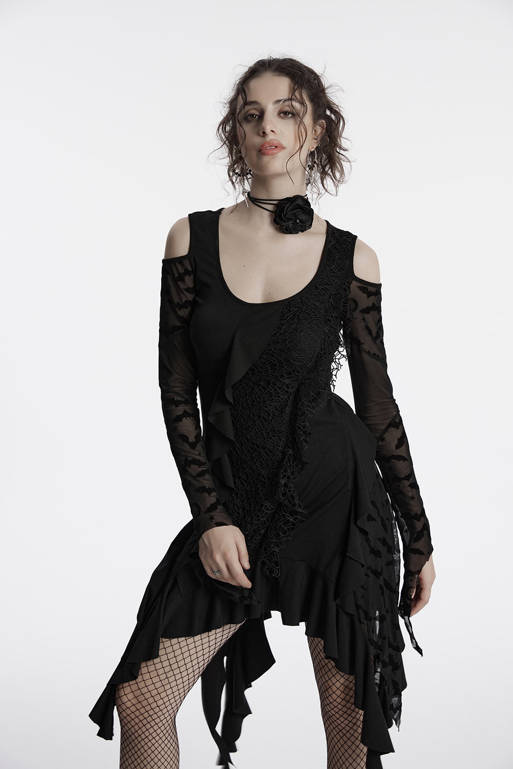 off the shoulder gothic dress