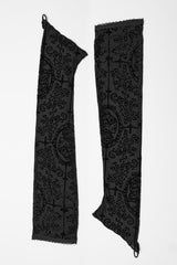 gothic mesh long gloves