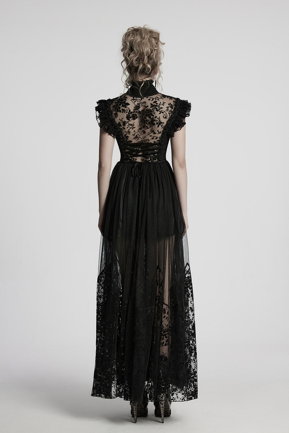 dark corset long gown
