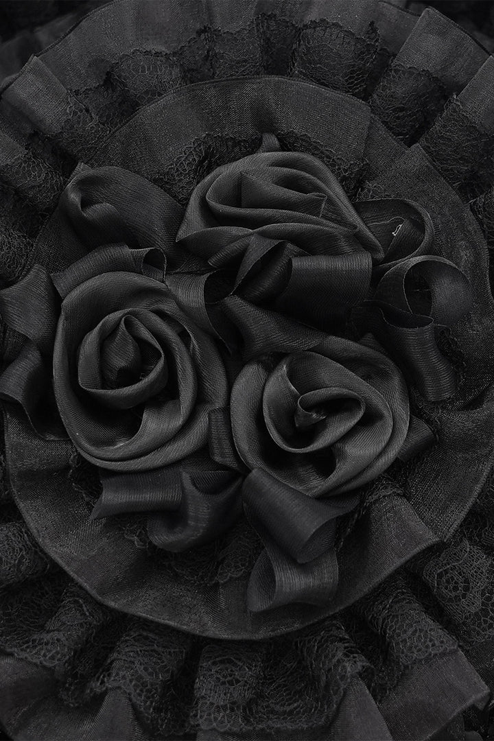 floral rose hat by devil fashion