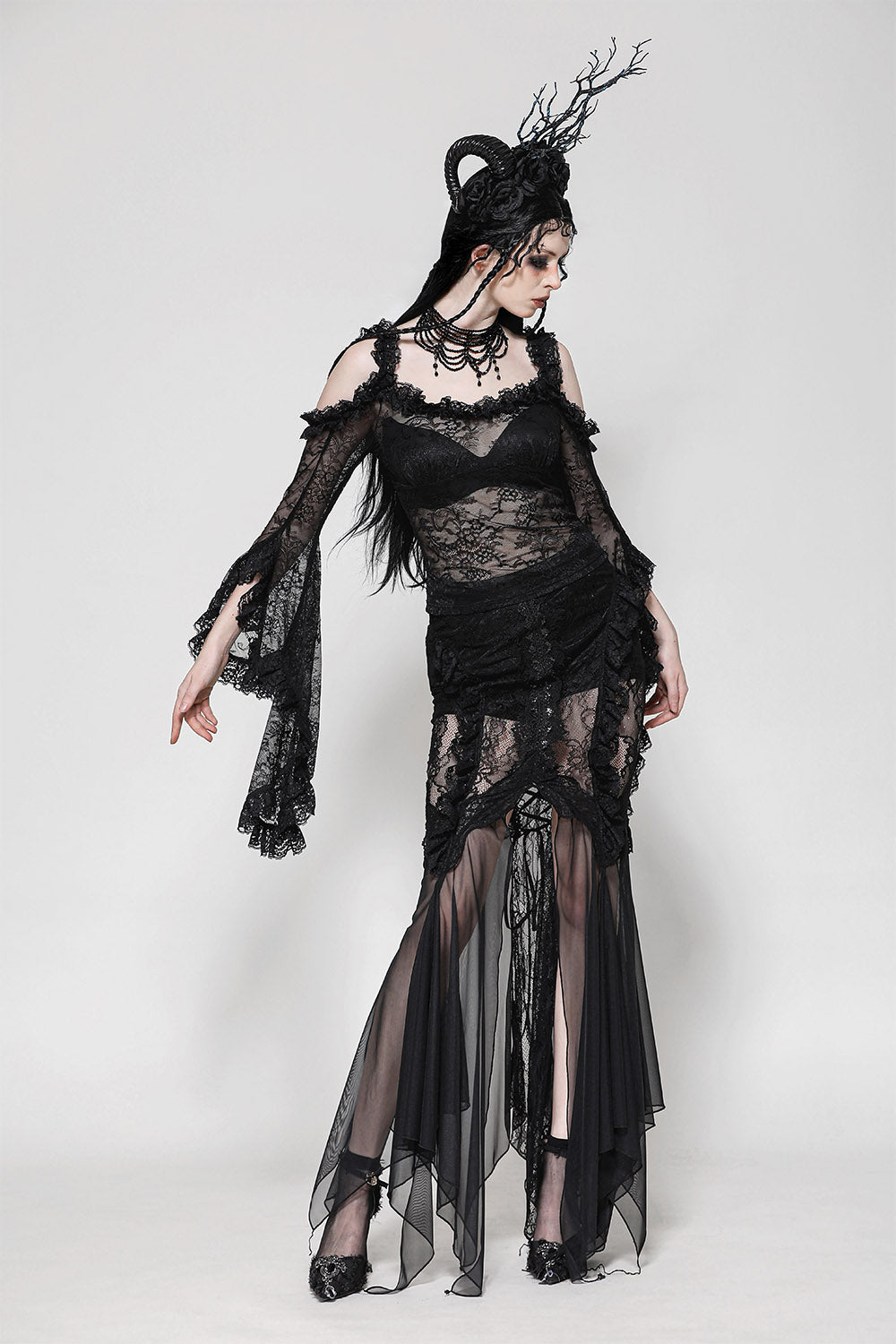 witchy lace gothic top by dark in love