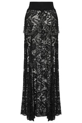 leg slit lace gothic skirt