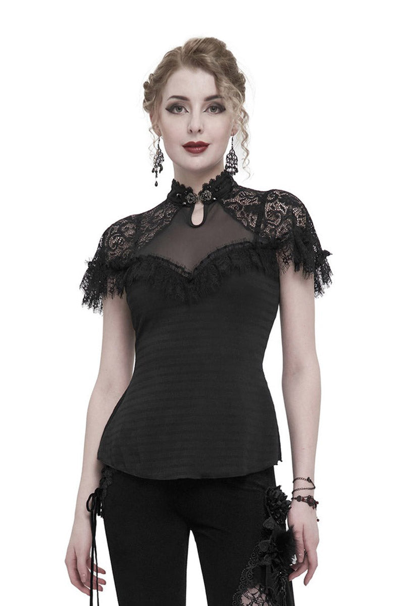 womens vampire gothic top