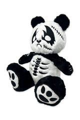 Heavy metal soft panda teddy bear plush