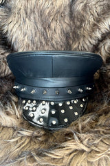 Punk Studded Captain Hat