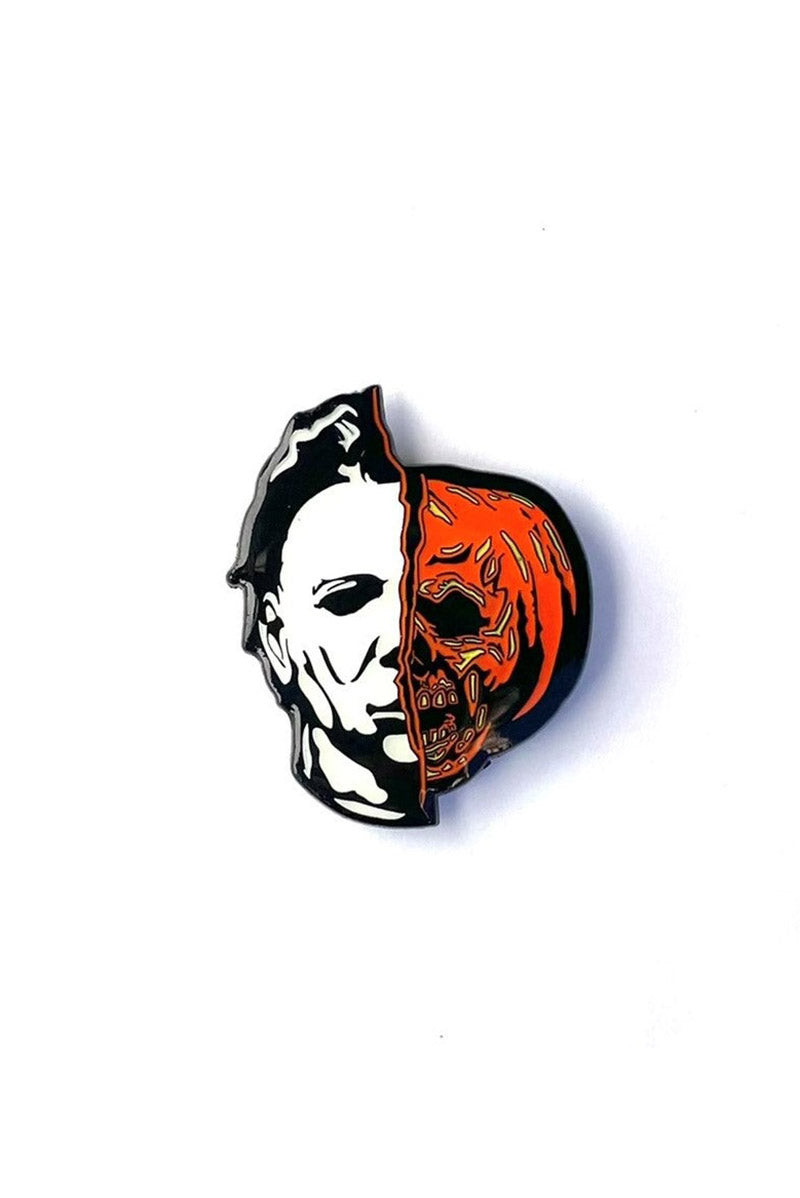 Michael Myers Halloween II Half Face Enamel Pin