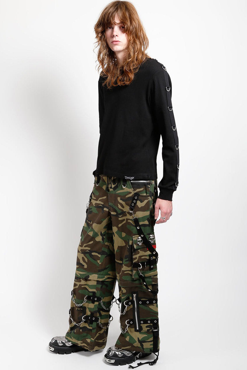 studded punk mens pants