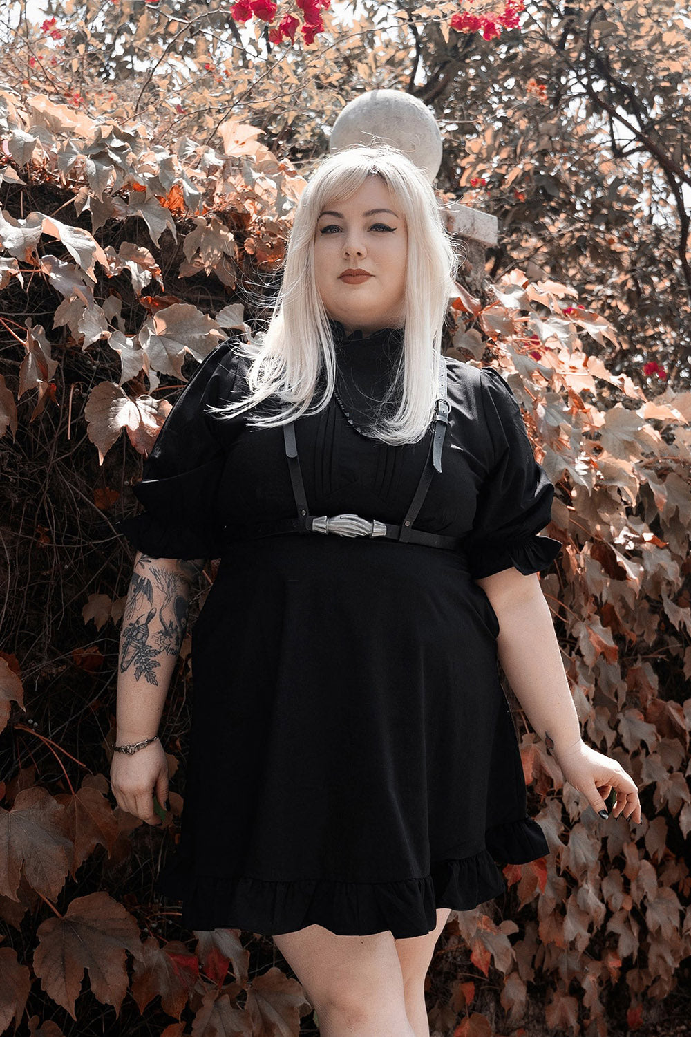 plus size goth dress