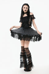 layered tiered gothic hoop skirt 