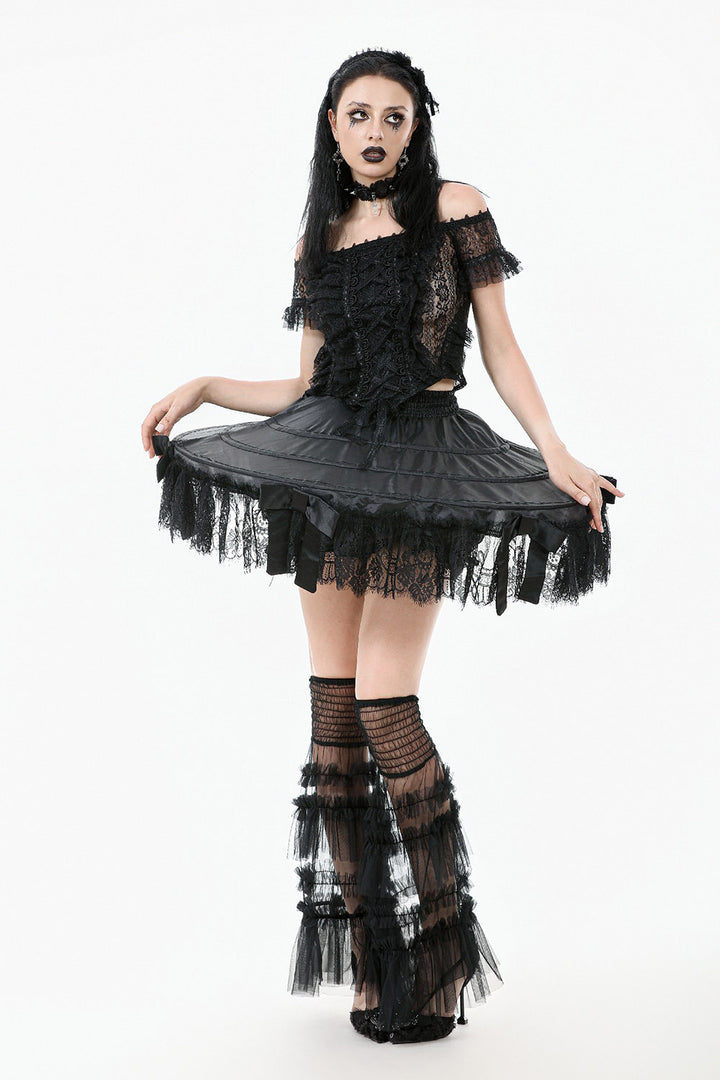 layered tiered gothic hoop skirt 
