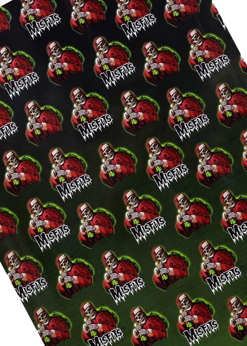 horror skeleton wrapping paper 