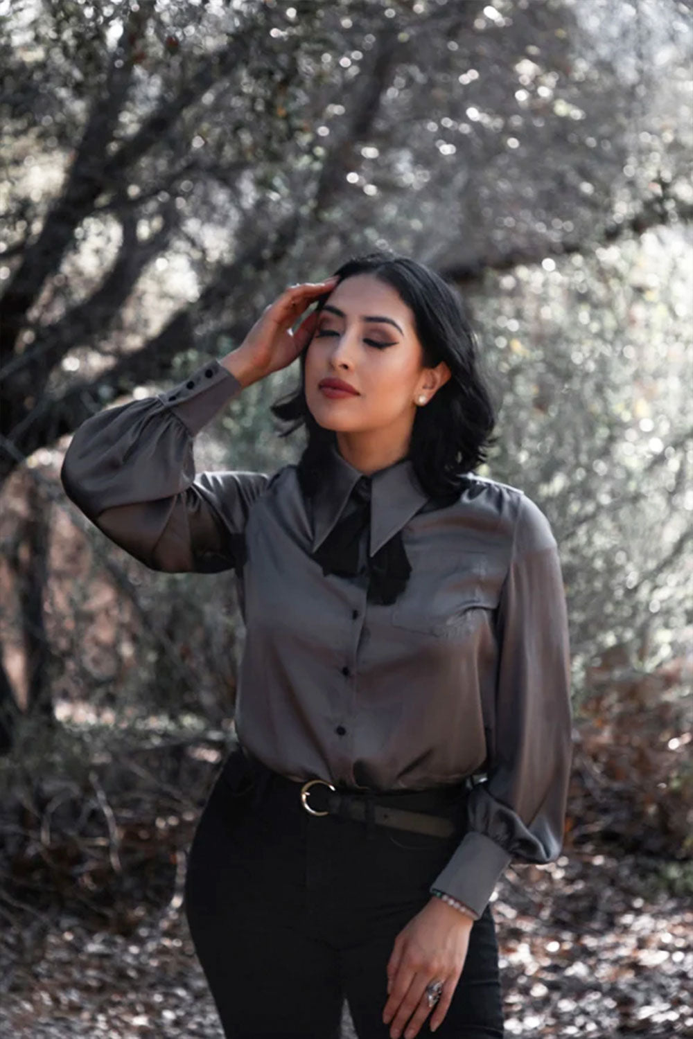 Silver Spectre Button Down Shirt from Lively Ghosts