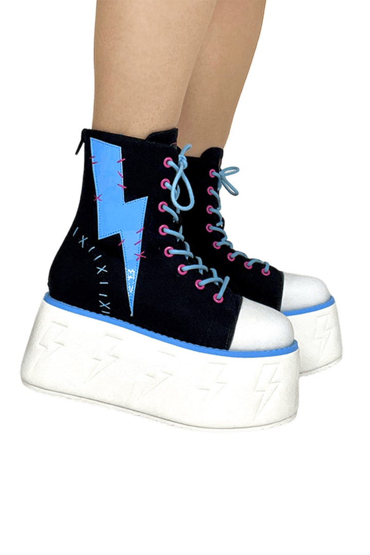 Monster High Jolt Platform Sneakers [BLACK/BLUE]