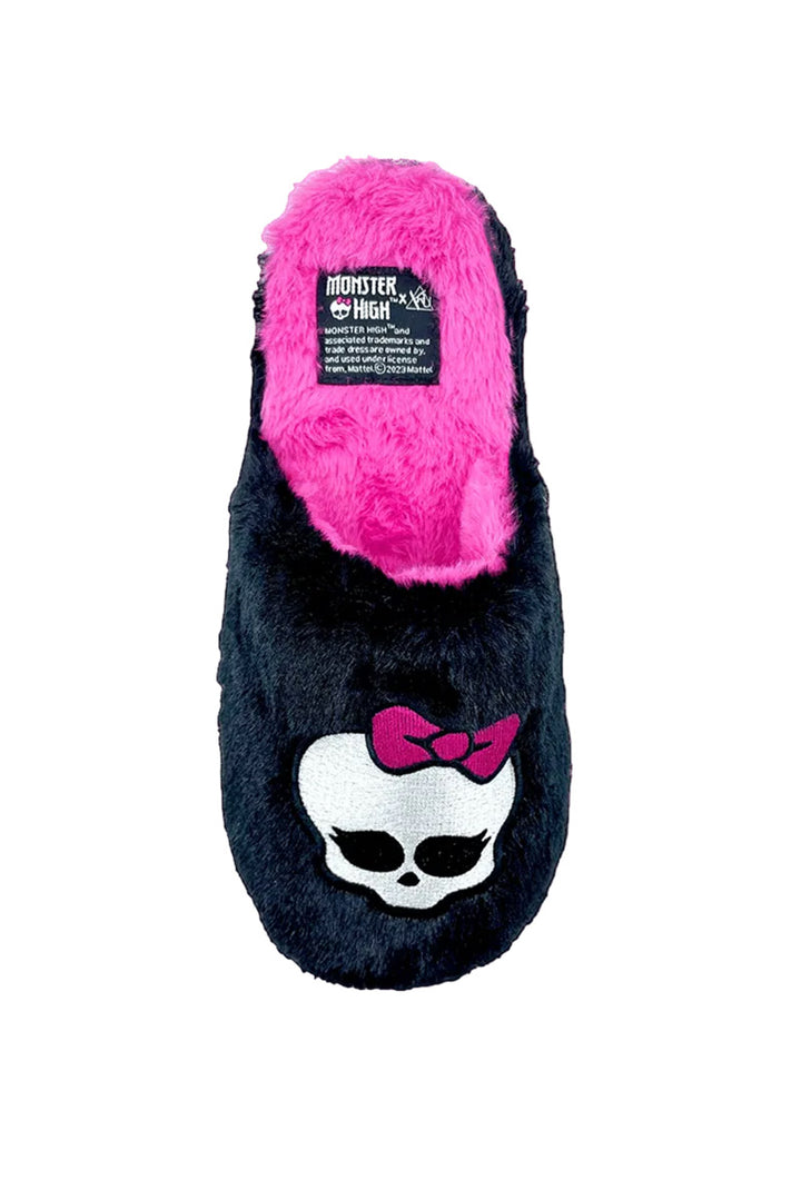 officially licensed embroidered skull monster high slippers 