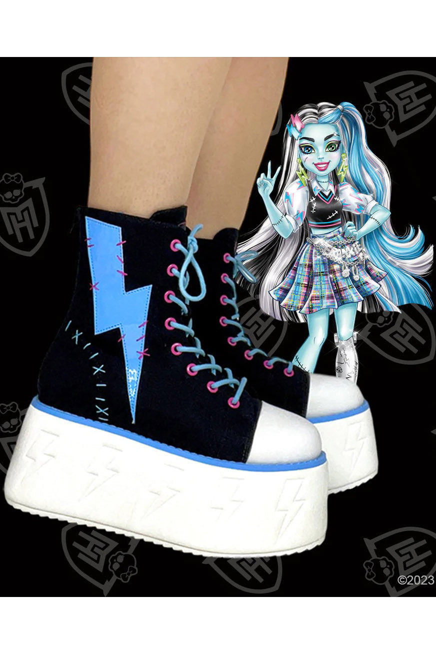 Monster High Jolt Platform Sneakers [BLACK/BLUE]