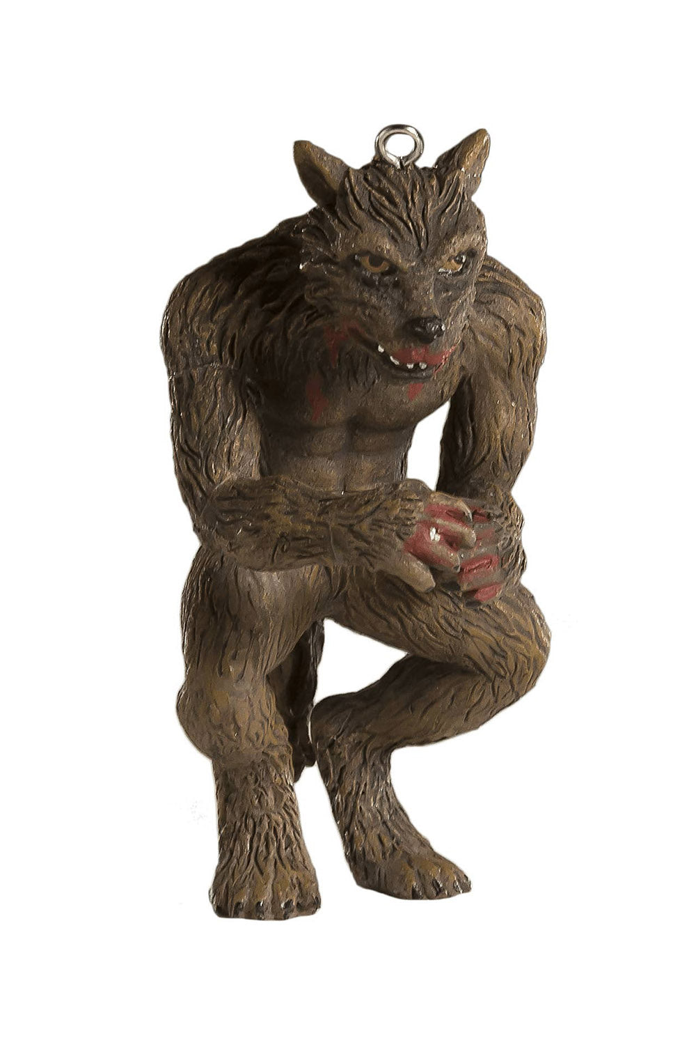 brown werewolf xmas ornament 