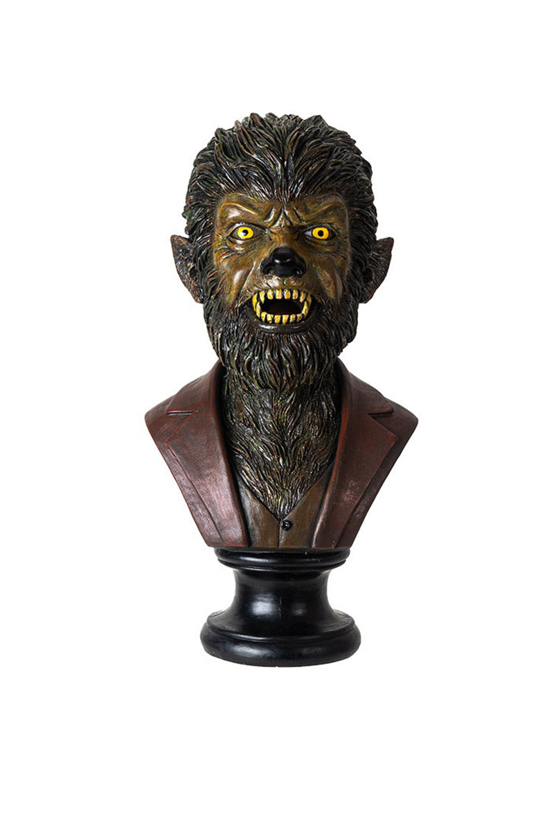 wolfman werewolf bust sculpture