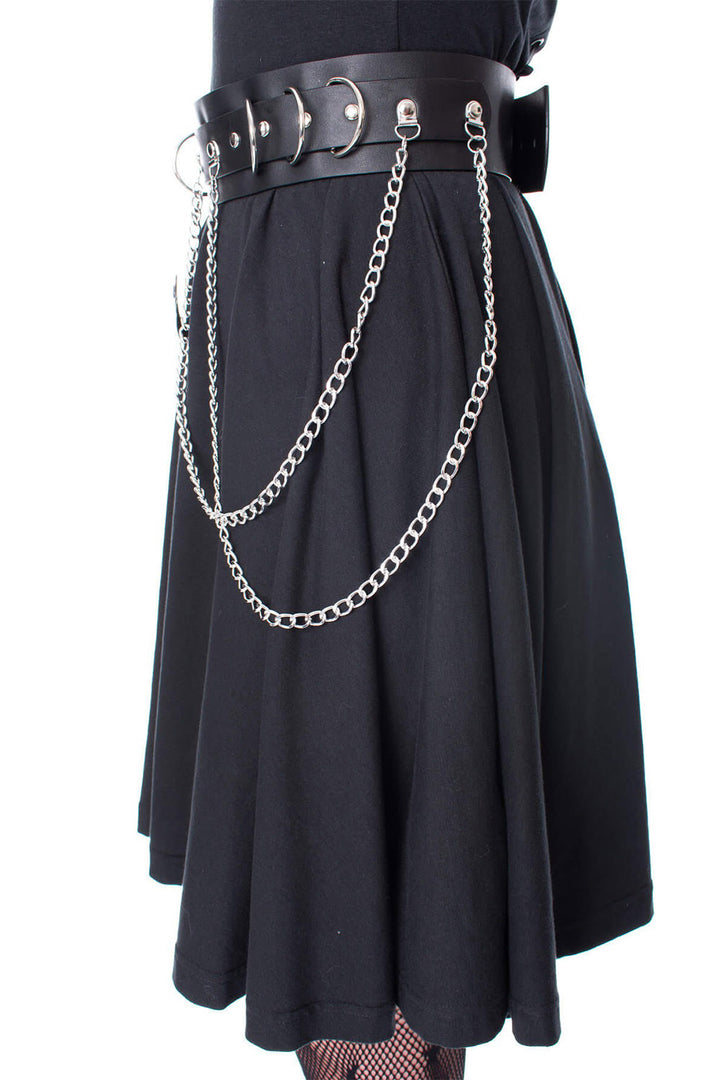 womens crescent moon belt