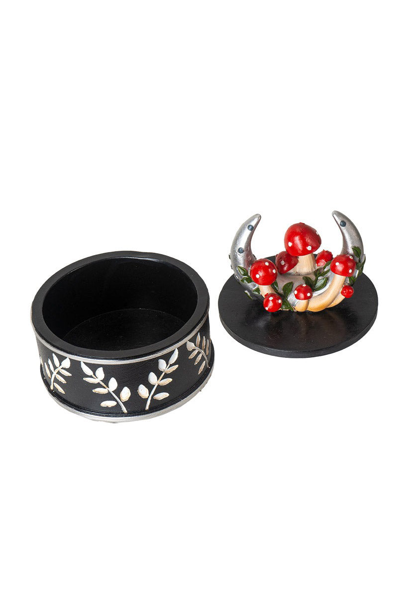 resin dark cottagecore mushroom jewelry box 