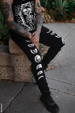 Gothic Men's Damask Embroidered Pants