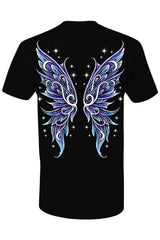 dark cottagecore tshirt with moth wings on the back