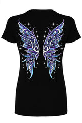 tshirt with moth wings on the back